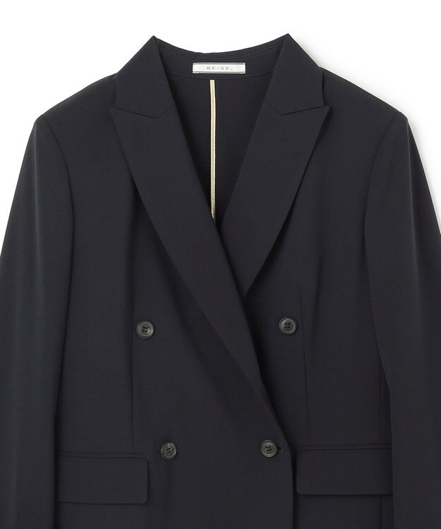 BEIGE， 【セットアップ対応】SPHENE / ダブルブレストピークドラペルジャケット Navy