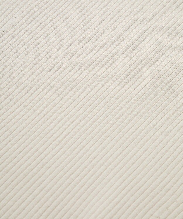 YECCA VECCA 袖口シアーリブニット Light Beige
