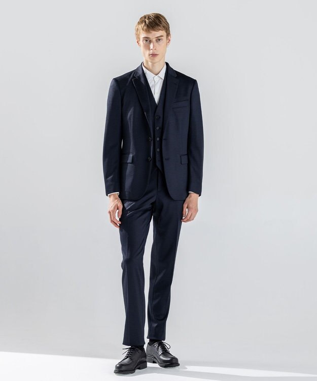 JOSEPH HOMME 新素材【ストレッチ/セットアップ対応】シルキーウールジャージー ジャケット ネイビー系