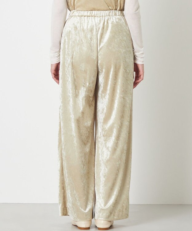 NAVE 【ReNAVE】クラッシュベロア パンツ ライトベージュ系