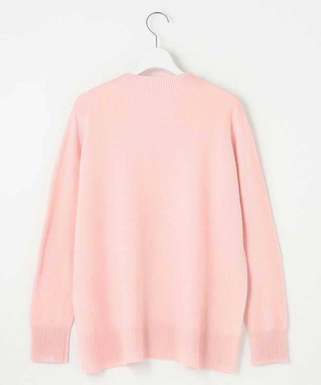 J.PRESS LADIES L 【洗える】CASHMERE BLEND Vネック プルオーバーニット ピンク系