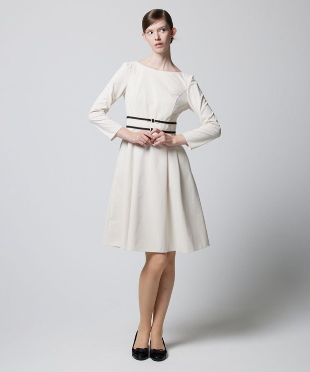 TOCCA 【消臭＆洗える】HOLY RIBBON ドレス ベージュ系