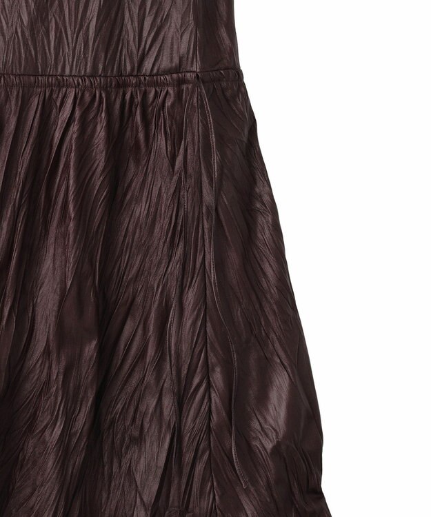 CRAFT STANDARD BOUTIQUE レザーライクギャザースカート Black