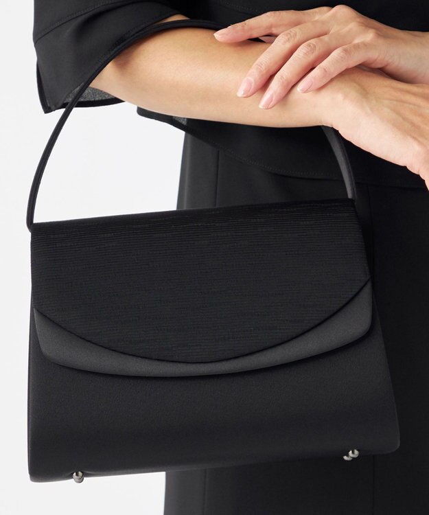 自由区 FORMAL 【日本製】米沢織 ハンドバック ブラック系