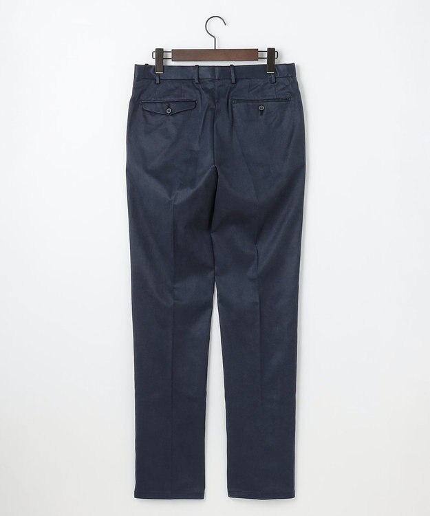 JOSEPH ABBOUD 【キングサイズ・ストレッチ/スウェードタッチ/JAPANファブリック】コマ スウェード パンツ ネイビー系