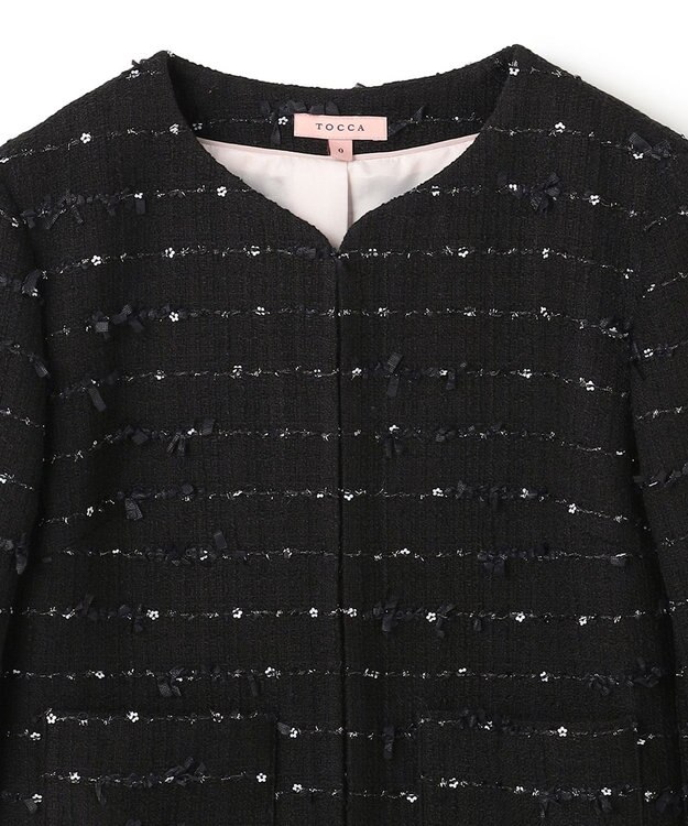 TOCCA FLOWER HIDE AND SEEK ジャケット ブラック系