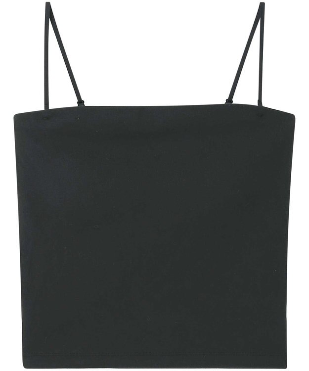 AMPHI カップ付きインナー 【ブラトップ】 ストラップ取り外し可 上向きで立体的なバストシルエット しめつけ感が少ない 脇スッキリ JWG102 アンフィ／ワコール ブラック