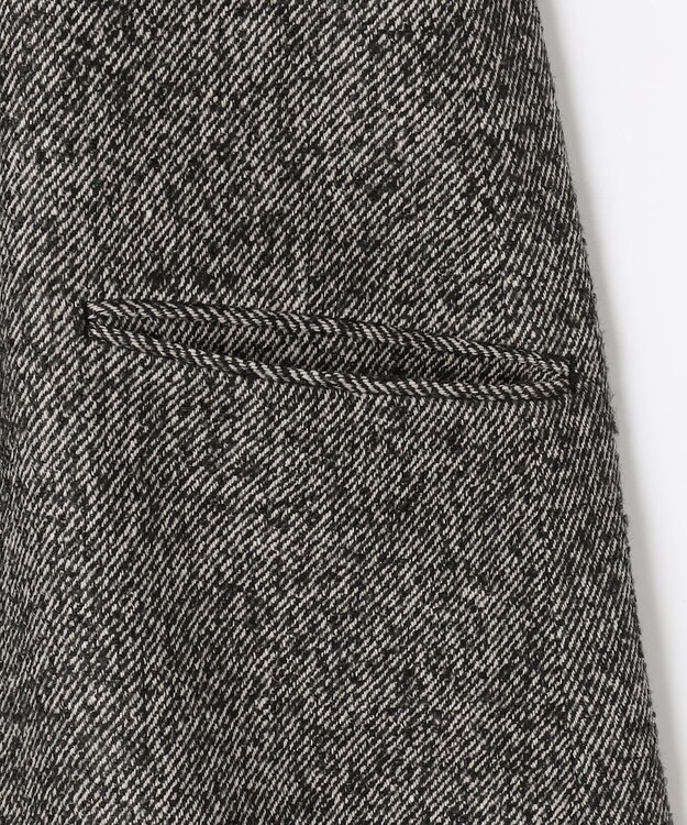 組曲 L ループツイードチェスター コート ブラック系7