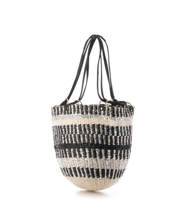 UNBILLION perche プラスティックサイザル×姫路レザードロストショルダー ブラック