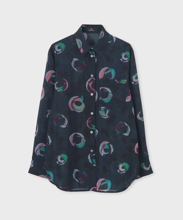 Paul Smith Painted Spot シアーシャツ ネイビー