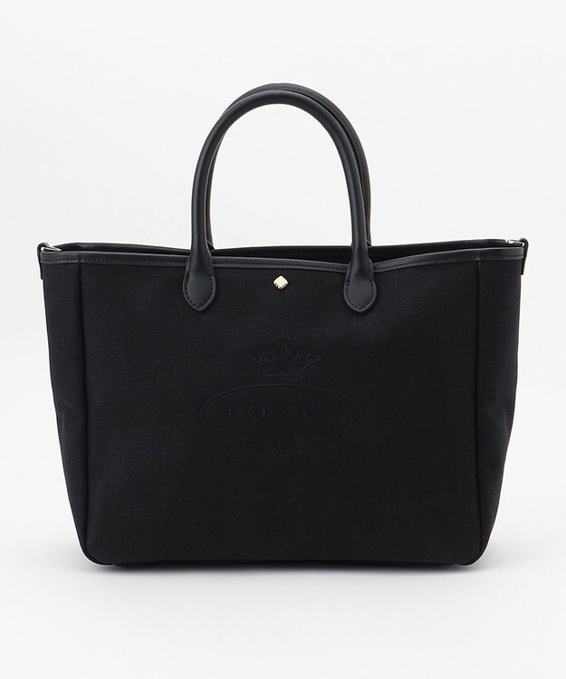 TOCCA CRESTA CANVASBAG L キャンバスバッグ L ブラック系