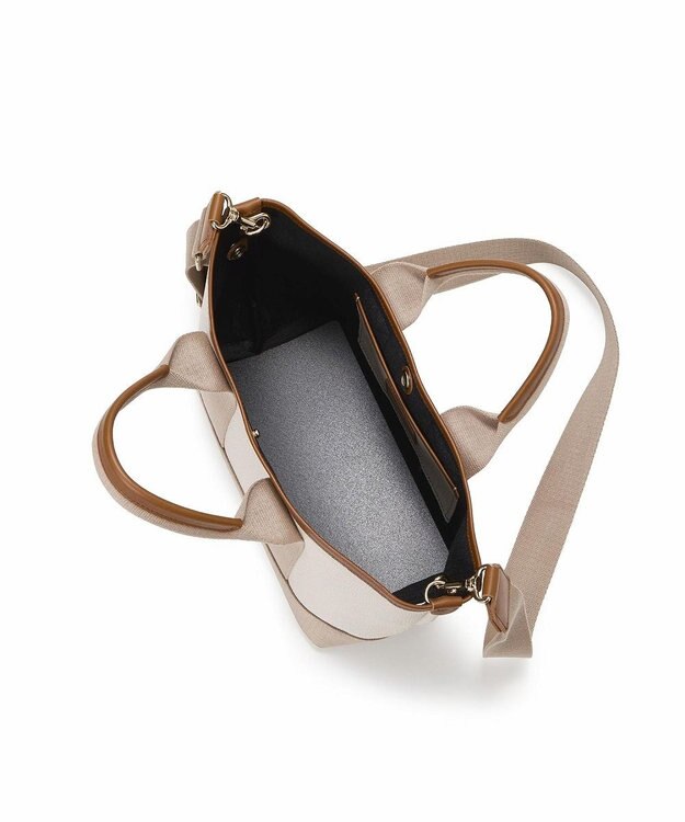 TOPKAPI 【Breath TOPKAPI】SCOTCH GRAIN スコッチグレイン ショルダー付き ミニ トート バッグ ペールベージュ