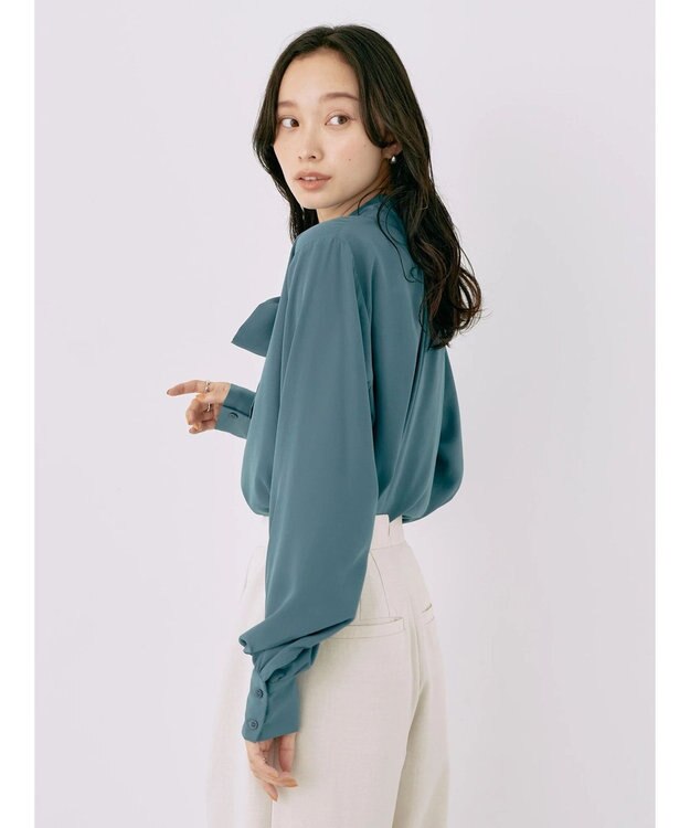 earth music&ecology ２ＷＡＹボウタイブラウス Ivory