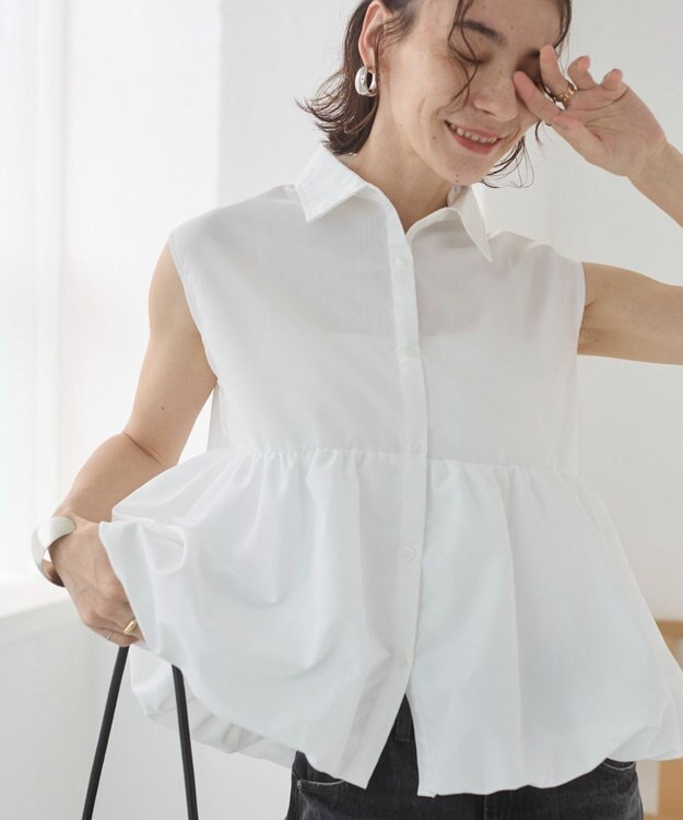 WEGO 【ANGIE VINTAGE】ティアードバルーンブラウス オフホワイト