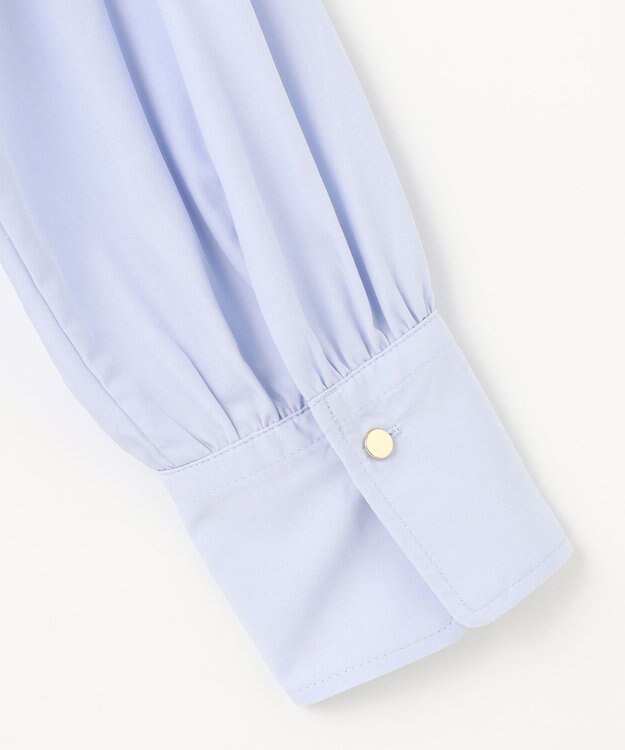 ANY 【手洗い可能/抗菌防臭/UVカット/速乾】フリルモックブラウス ライトブルー