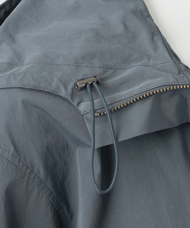 23区 S 【R(アール)】ナイロンタフタワッシャー  フーデッドジップアップブルゾン スレートグレー系