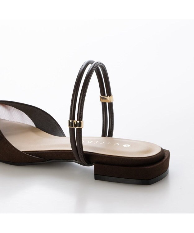 MODE ET JACOMO <carino>【２WAY】バックベルトサンダルパンプス ダークブラウン