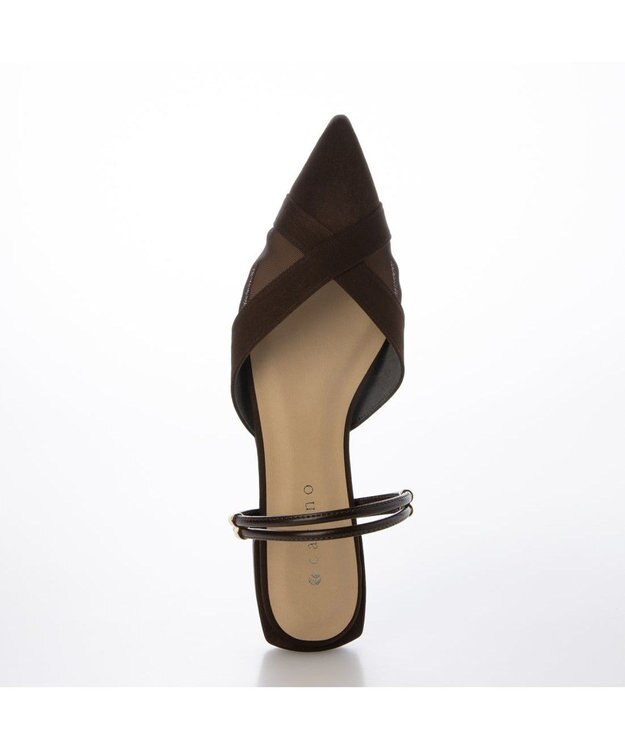 MODE ET JACOMO <carino>【２WAY】バックベルトサンダルパンプス ダークブラウン