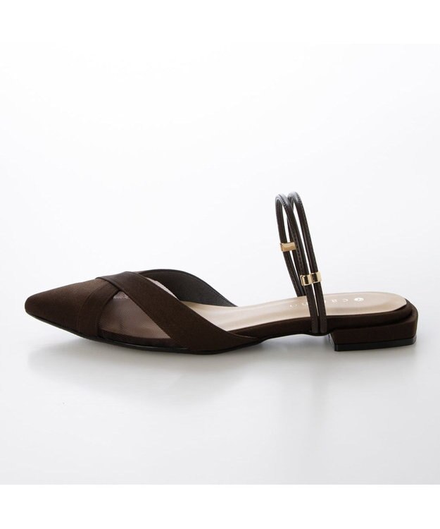 MODE ET JACOMO <carino>【２WAY】バックベルトサンダルパンプス ダークブラウン
