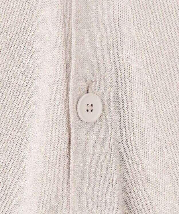 JOSEPH HOMME リネンナイロンプレーン　Ｖネックカーディガン ホワイト系