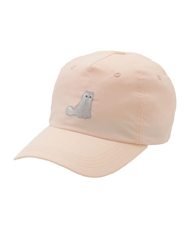 MOONBAT PAUL&JOE ACCESSOIRES(ポール&ジョー)ジプシー キャップ 猫 帽子 無地 UVカット ペールオレンジ