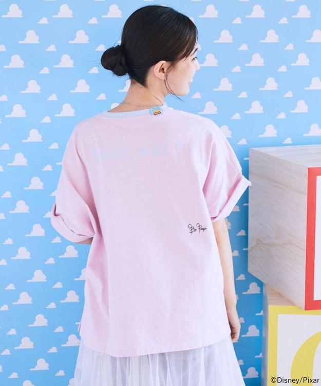 earth music&ecology 【予約】リンガーTシャツ/TOY STORY ピンク