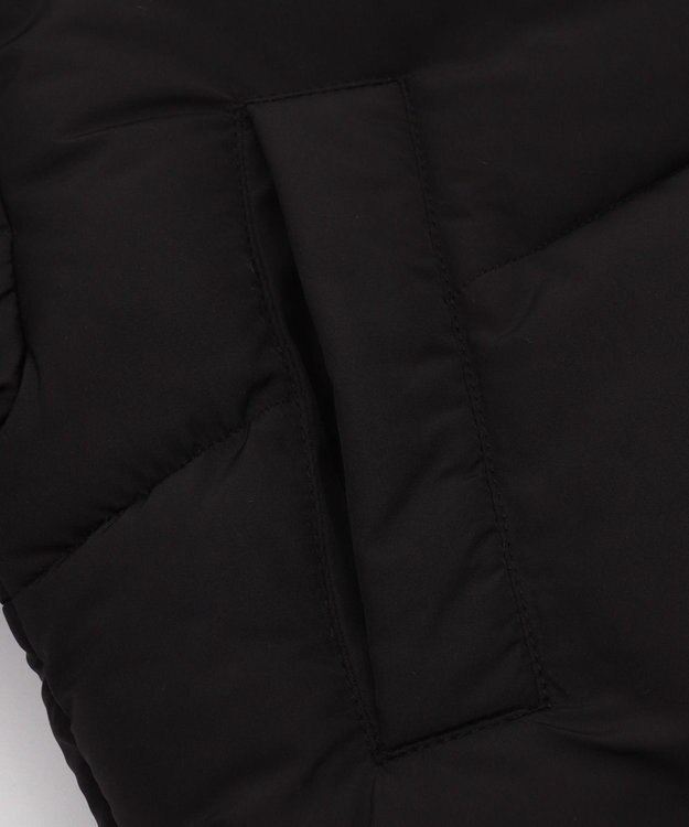 WEGO 【25年秋冬新作/SMサイズ展開】2WAYファーフードショートパファーブルゾン ブラック