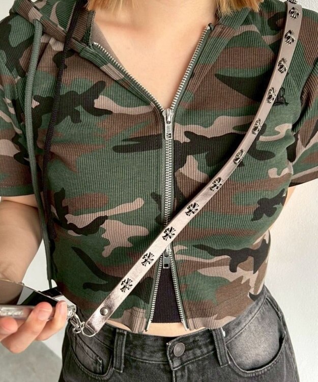 WEGO PUスタッズストラップ 柄2