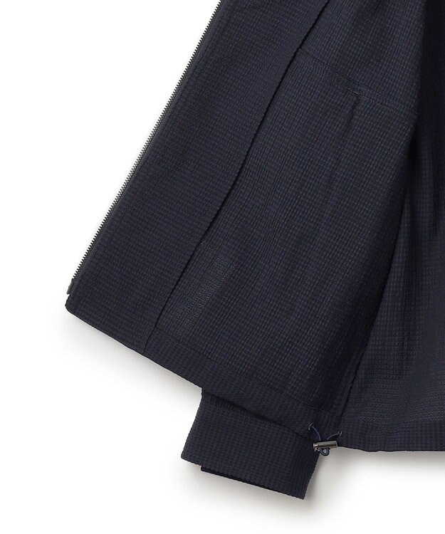 JOSEPH HOMME ＜新色追加＞新素材【通気性/ストレッチ】トリコサッカーストレッチ 　ジップアップブルゾン ネイビー系