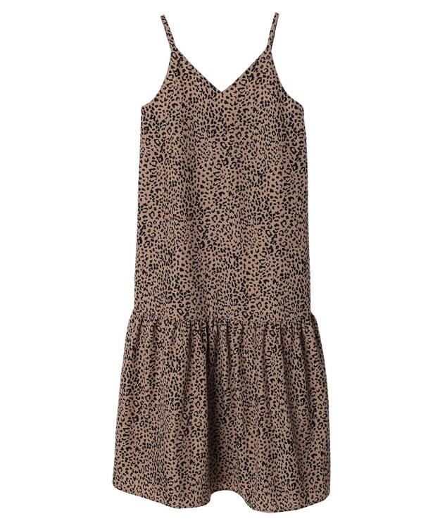 Green Parks ・ＥＬＥＮＣＡＲＥ　ＤＵＥ　レオパードキャミワンピ Beige