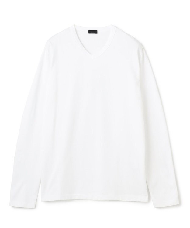 JOSEPH HOMME スビンソフトジャージー　Vネックカットソー ホワイト系