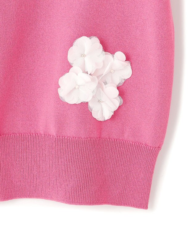 TOCCA FLOWER POP 半袖カーディガン ピンク系