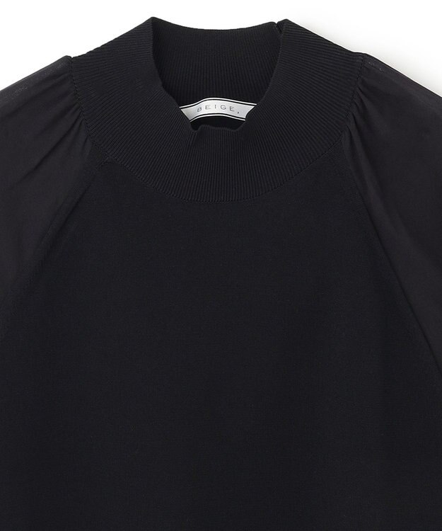 BEIGE， 【S-size】HOLLY / ドッキングニット Black