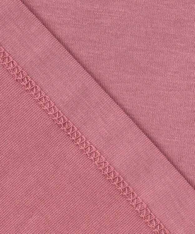 ANY SIS プレーティングジャージーアーモンドスリーブ カットソー ピンク