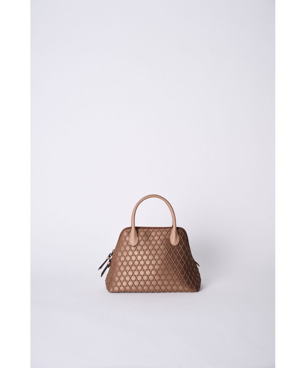 MIYABIYA 【撥水加工】篭目柄エンボスボンディングブガッティ カフェオレ