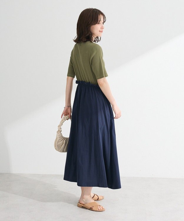 Green Parks ・ＳＵＧＡＲ　ＳＰＯＯＮ半袖リブドッキングワンヒ Charcoal Gray