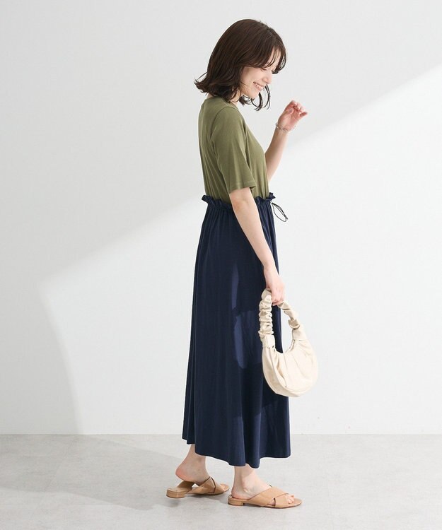 Green Parks ・ＳＵＧＡＲ　ＳＰＯＯＮ半袖リブドッキングワンヒ Charcoal Gray