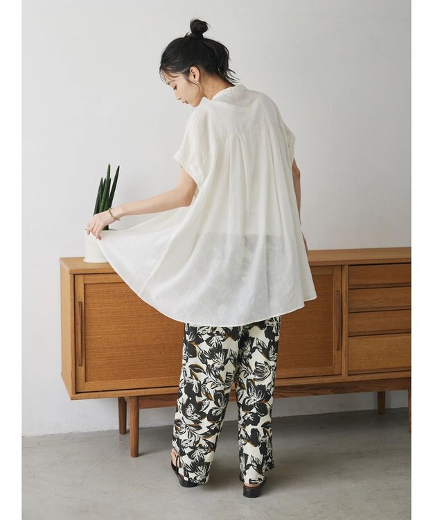 CRAFT STANDARD BOUTIQUE ウ゛ィンテージボイルタックチュニック Off White