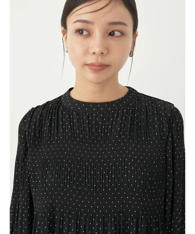 earth music&ecology マジョリカプリーツブラウス Dot