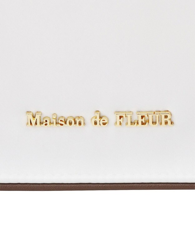 Maison de FLEUR トリコロールスクエアトートバッグ Multi