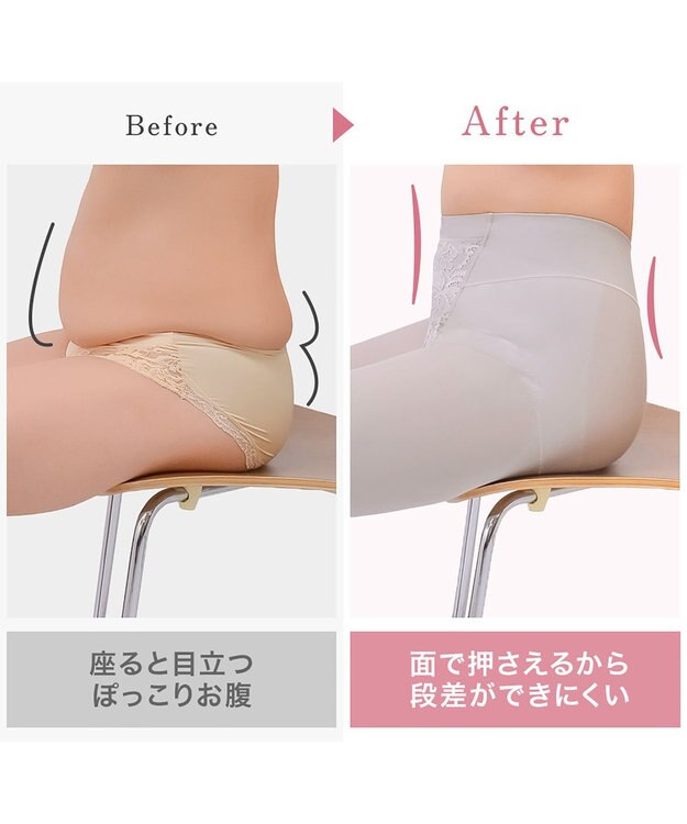 BRADELIS New York 【BRADELIS NewYork peace】綿混ストレッチハイブリッドガードル25 クロッチ付きで1枚履き可能な補整ガードル 消臭機能付き ブラデリス グレージュ