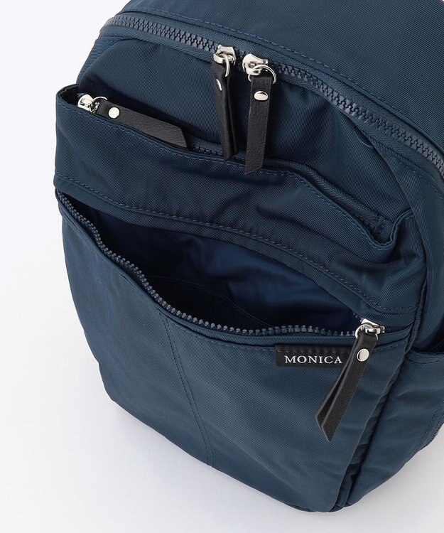 LA BAGAGERIE 【MONICA】サイドジップリュックサック ネイビー