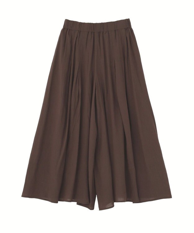 YECCA VECCA ドライタッチシアーキュロットパンツ Brown