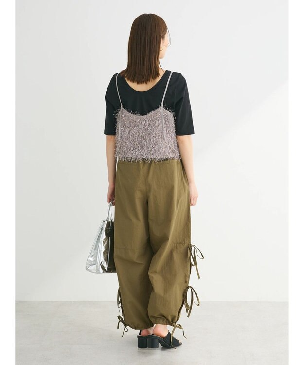 Green Parks ・Ｄｏｕｂｌｅ　Ｆｌａｇｓ　サイドリボンカーゴパンツ Khaki