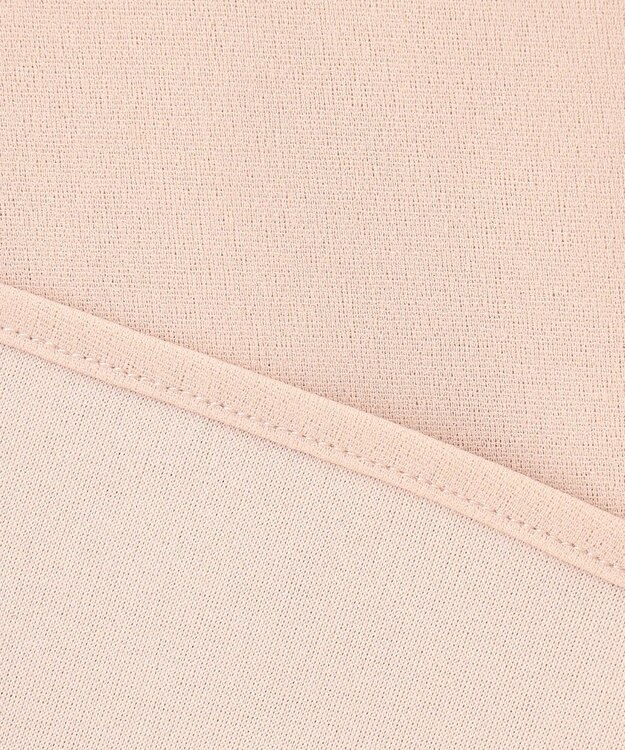 組曲 【洗える】バイカラージョーゼットバックリボン ブラウス ベージュ系