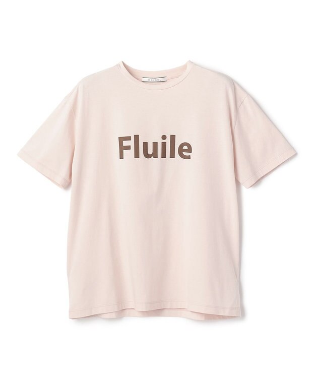 BEIGE， STELLERITE / コットンロゴTシャツ Nude