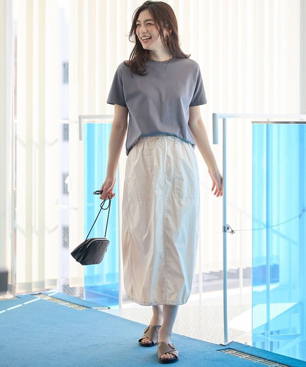 ANY 【新色追加/10色展開/洗濯機可/UVケア/接触冷感】プレミアムベーシック半袖Tシャツ チャコール