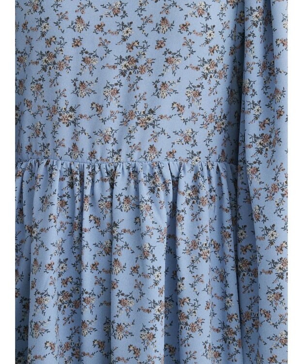 Green Parks ・Ｐｅｔｉｔ　Ｆｌｅｕｒ　フラワーｐｔワンピース Sax