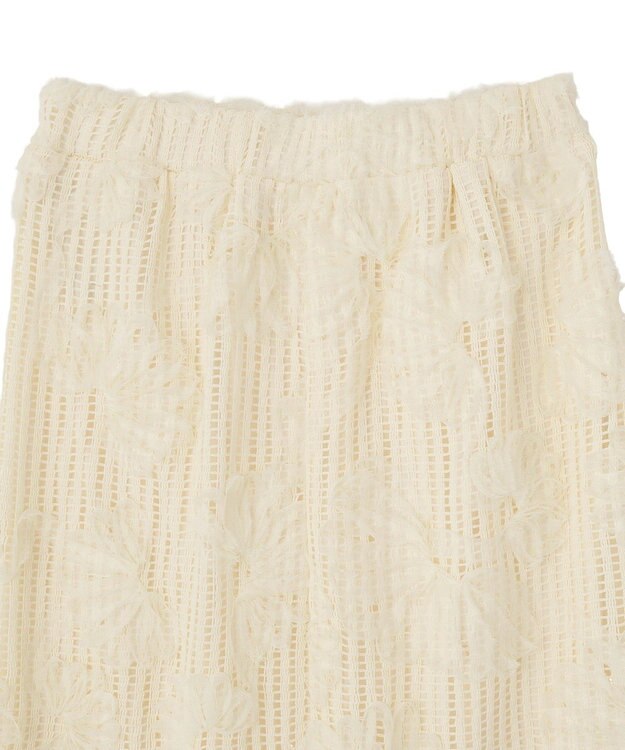 Green Parks 刺繍レーススカート Ecru