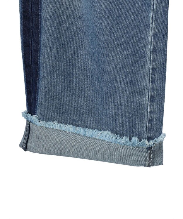 earth music&ecology サイドラインデニムパンツ Medium Indigo